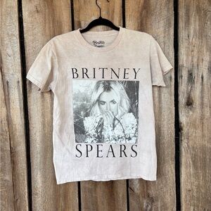 Britney Spears Graphic‎ T Shirt Adult Small Beige Concert Pop Tee Official